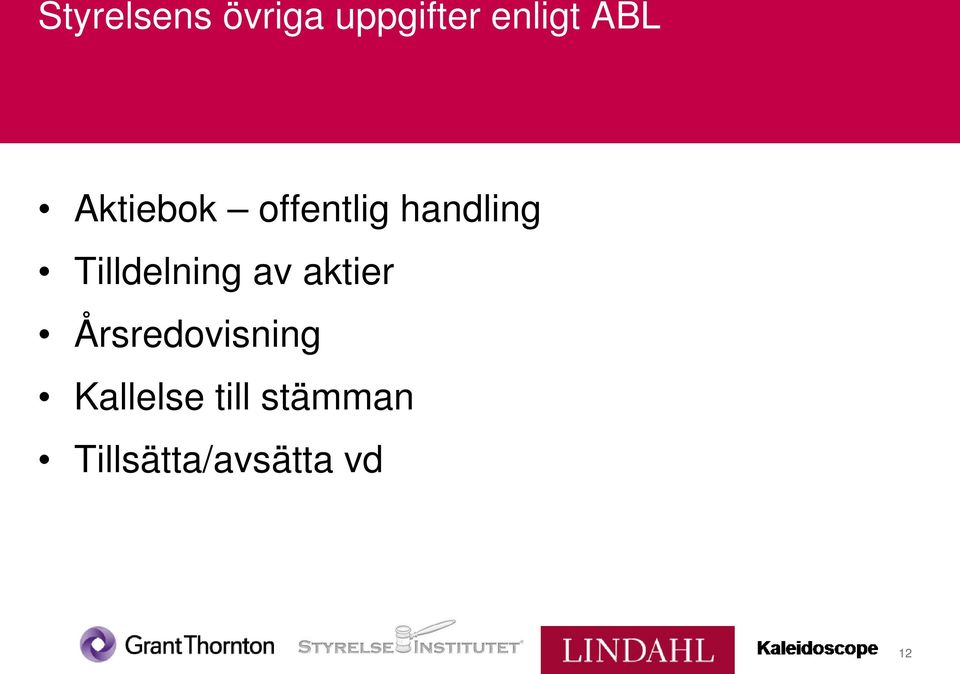 Tilldelning av aktier Årsredovisning