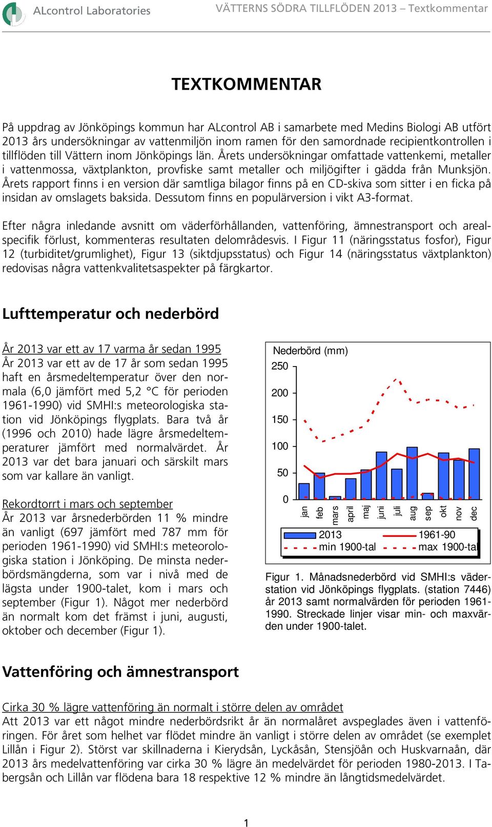 Årets undersökningar omfattade vattenkemi, metaller i vattenmossa, växtplankton, provfiske samt metaller och miljögifter i gädda från Munksjön.