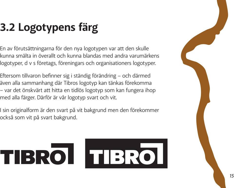 Eftersom tillvaron befinner sig i ständig förändring och därmed även alla sammanhang där Tibros logotyp kan tänkas förekomma var det önskvärt