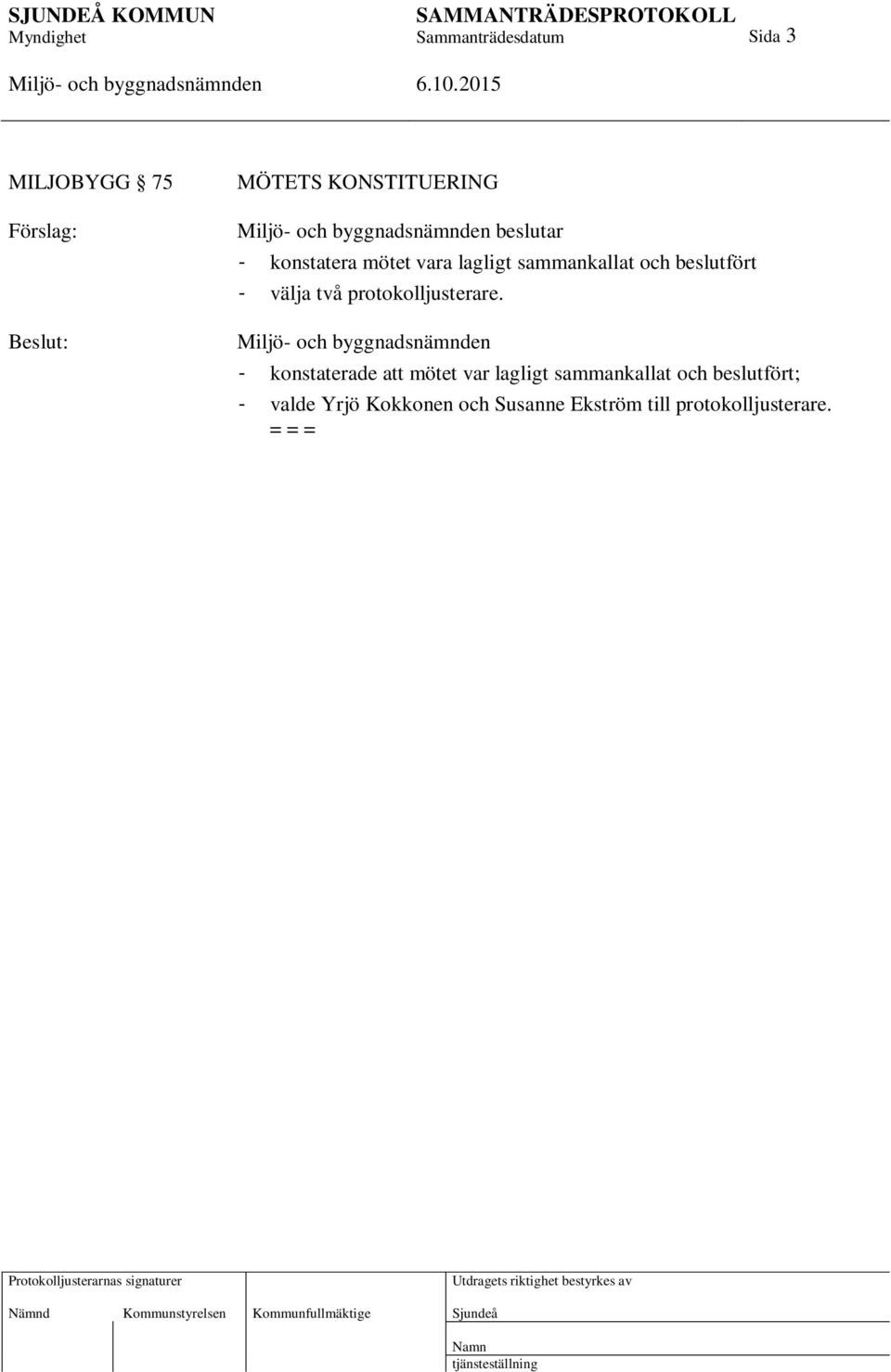 protokolljusterare.