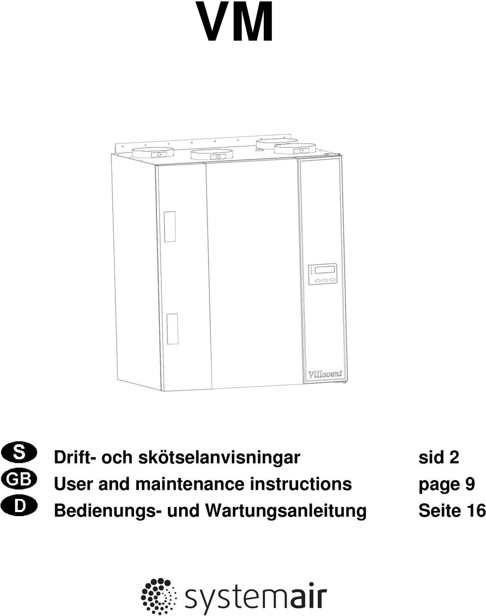 and maintenance instructions