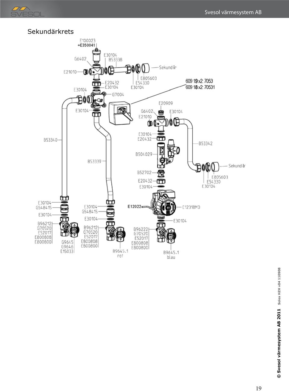 6 Secondary/heating circuit Solex HF