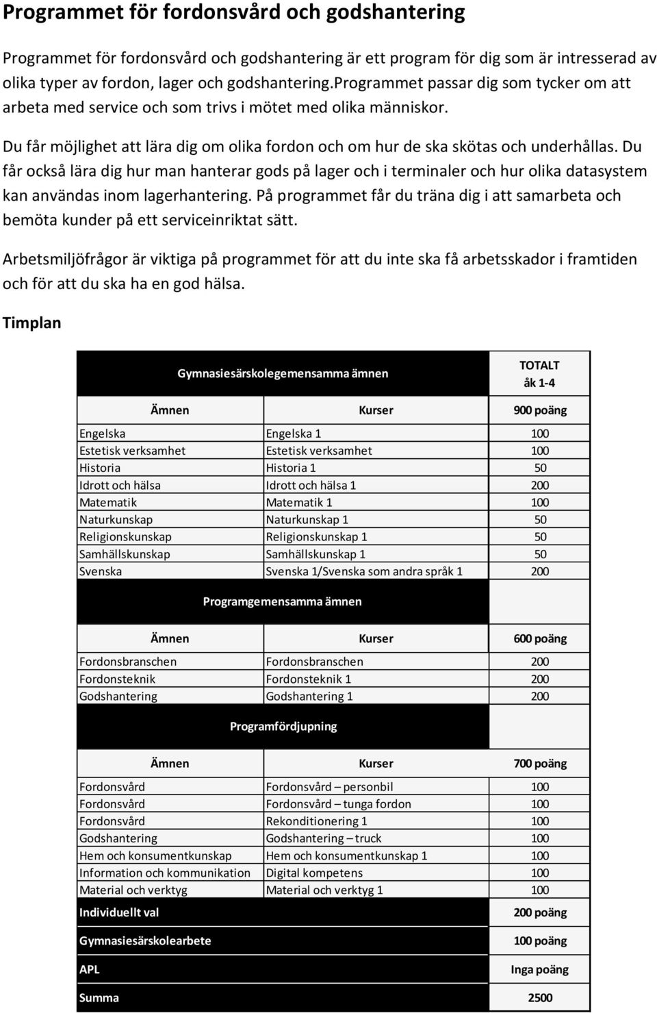 Du får också lära dig hur man hanterar gods på lager och i terminaler och hur olika datasystem kan användas inom lagerhantering.