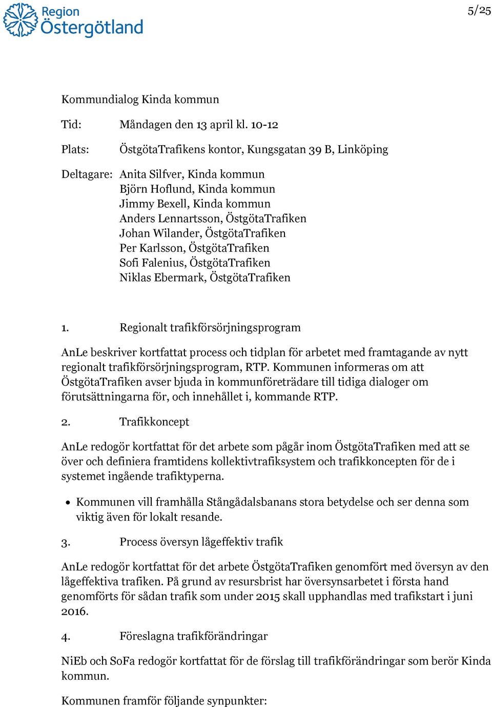 Johan Wilander, ÖstgötaTrafiken Per Karlsson, ÖstgötaTrafiken Sofi Falenius, ÖstgötaTrafiken Niklas Ebermark, ÖstgötaTrafiken 1.