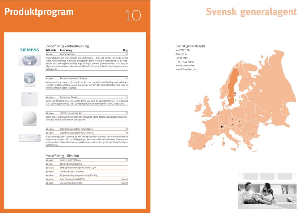 Synco living är konstruerad så, att knappast en enda ledning behöver dras, inga ändringar behöver göras i efterhand och knappast något annat än batterier måste finnas till hands, för att höja