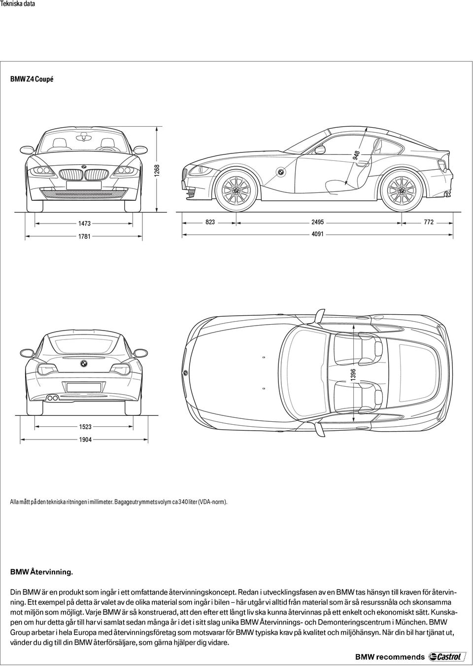 Ett exempel på detta är valet av de olika material som ingår i bilen här utgår vi alltid från material som är så resurssnåla och skonsamma mot miljön som möjligt.