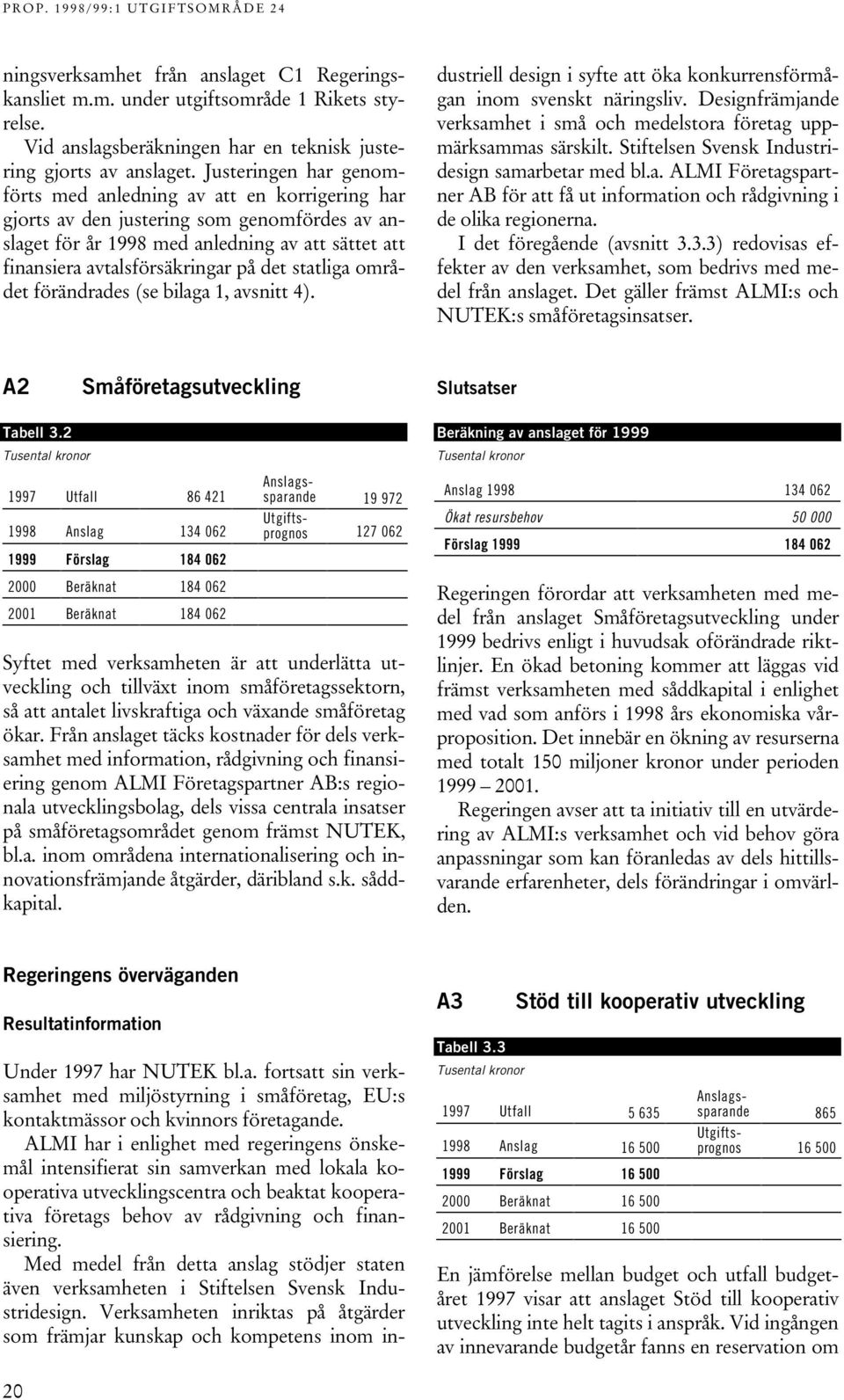 statliga området förändrades (se bilaga 1, avsnitt 4). Under 1997 har NUTEK bl.a. fortsatt sin verksamhet med miljöstyrning i småföretag, EU:s kontaktmässor och kvinnors företagande.
