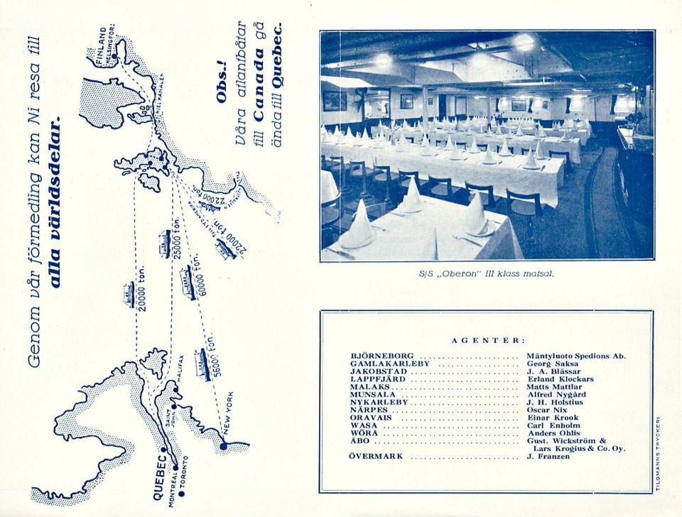 GAMLAKARLEBY Georg Saksa JAKOBSTAD J. A.