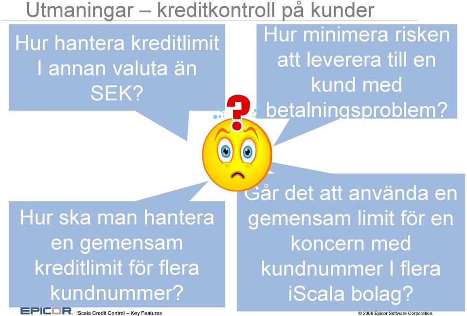 Hur ska man hantera en gemensam kreditlimit för flera ea kundnummer?