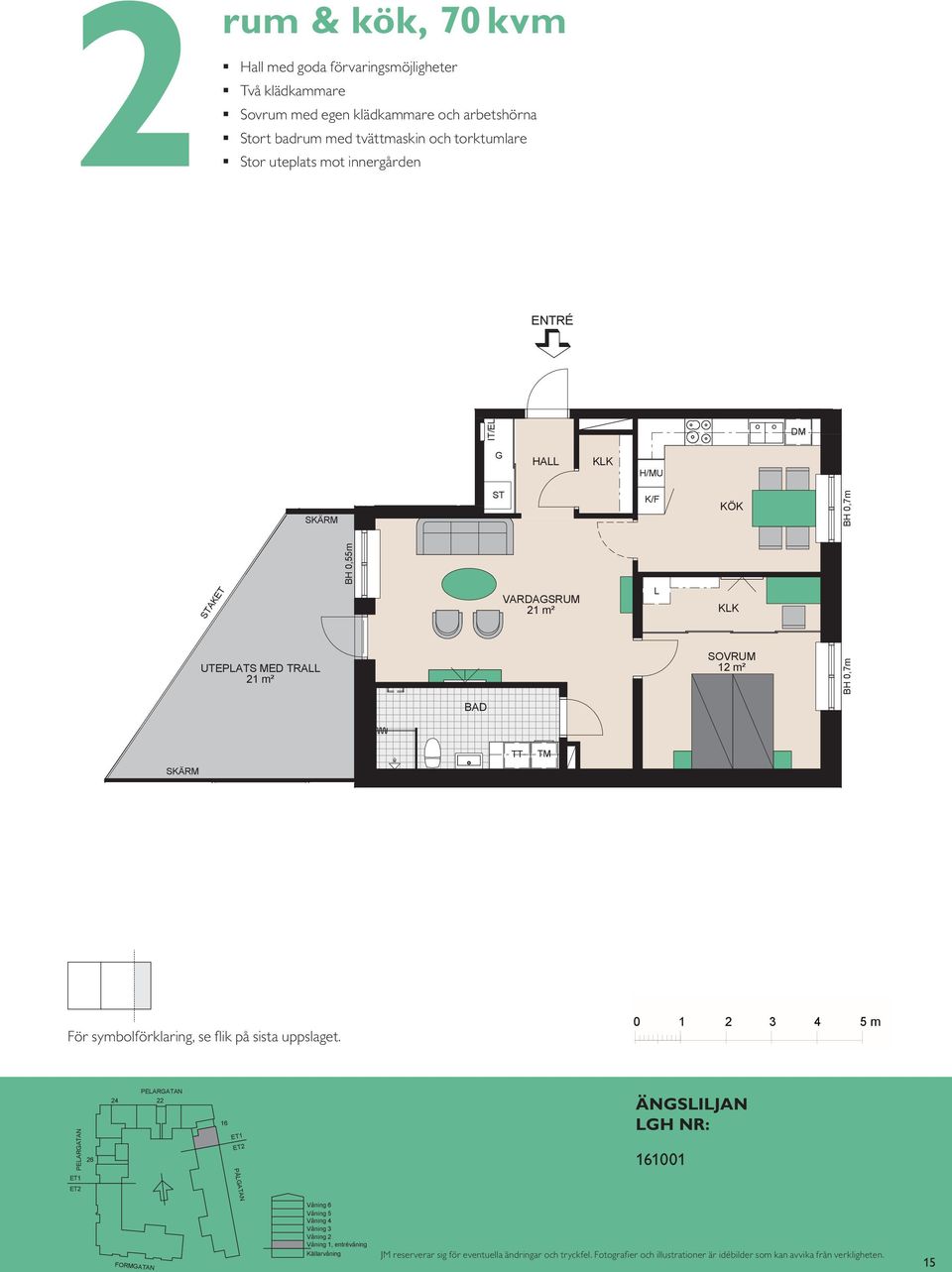 1 m² 1 m² 1 m² SÄRM SÄRM HA E/IT ör symbolförklaring, se flik på sista uppslaget.