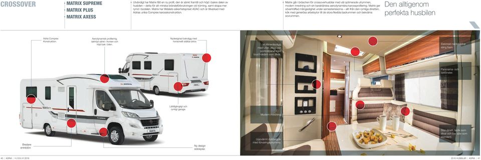 Matrix går i bräschen för crossoverhusbilar med väl optimerade utrymmen, modern inredning och sin karaktäriska aerodynamiska karossprofilering.