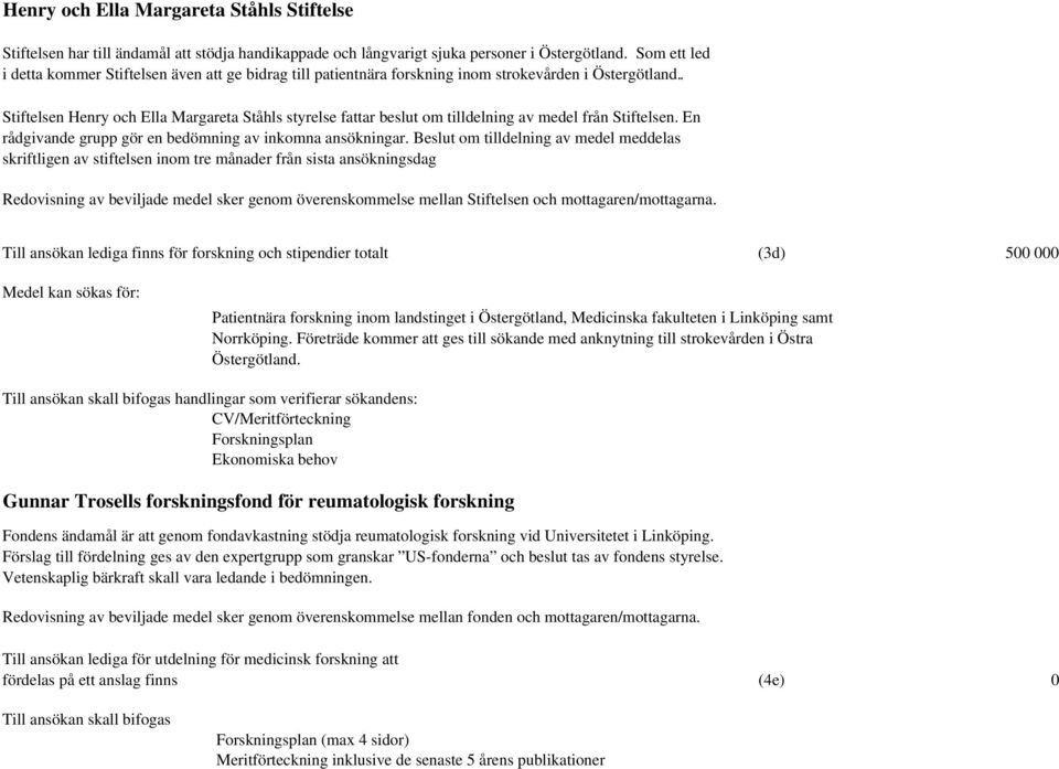 Forsknings- och Stiftelseförvaltningen RÖ - PDF Gratis nedladdning