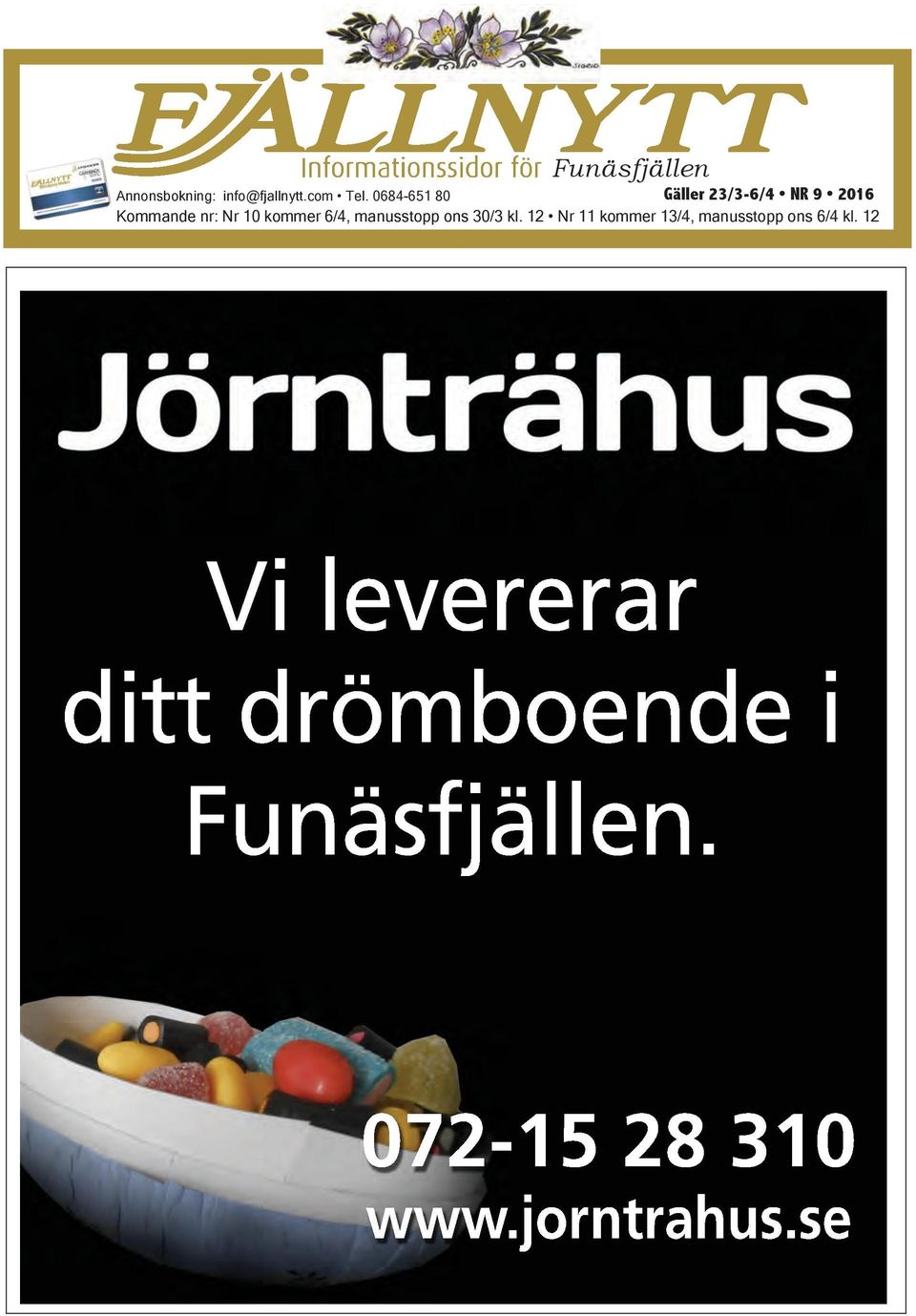 6/4, manusstopp ons 30/3 kl.
