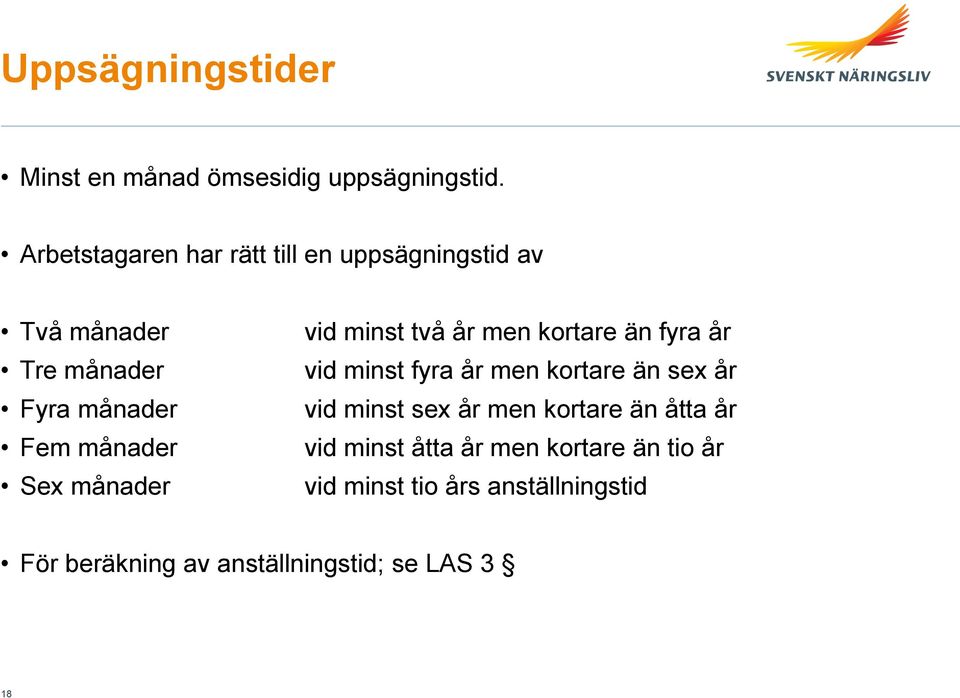 månader vid minst två år men kortare än fyra år vid minst fyra år men kortare än sex år vid minst sex