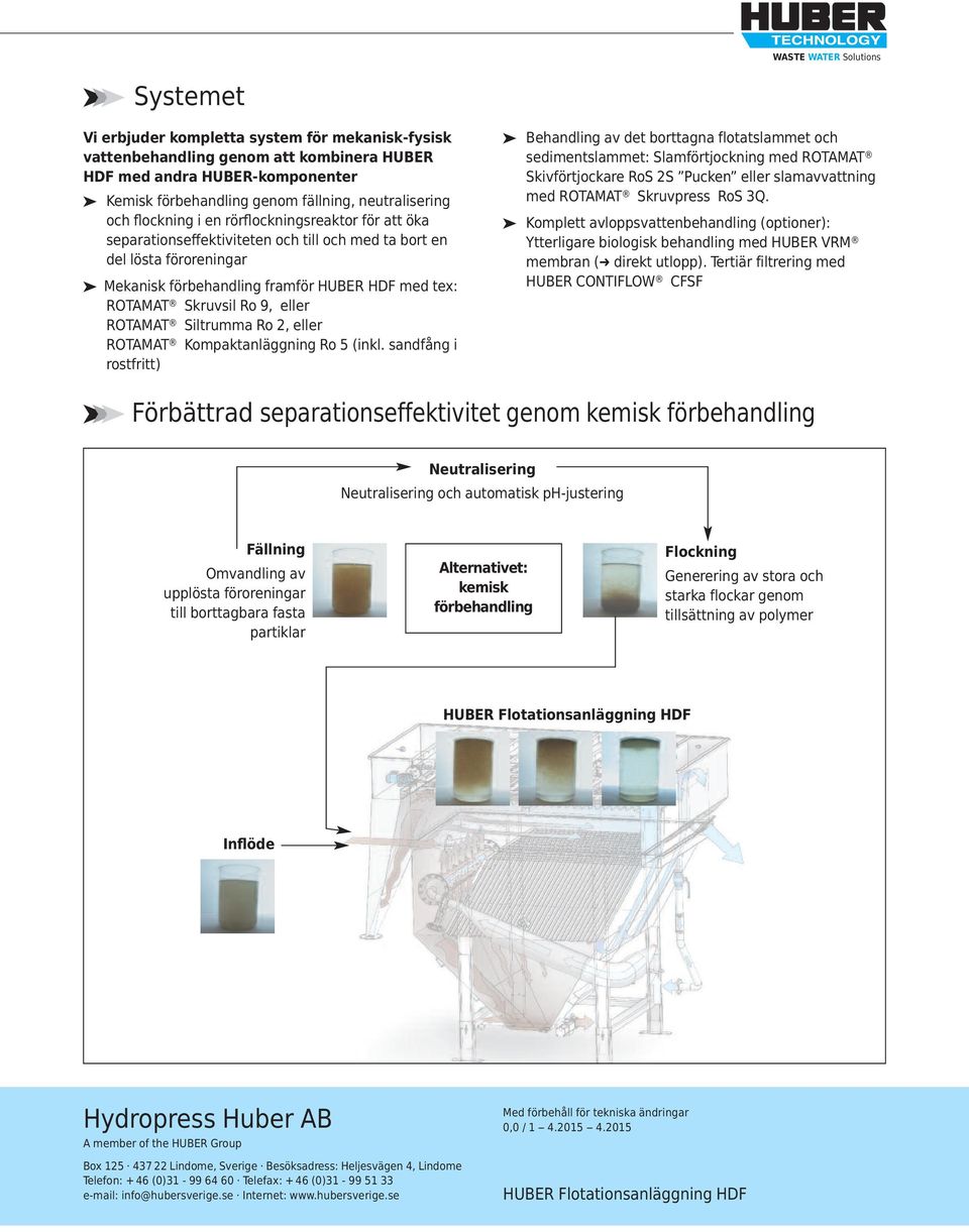 ROTAMAT Siltrumma Ro 2, eller ROTAMAT Kompaktanläggning Ro 5 (inkl.