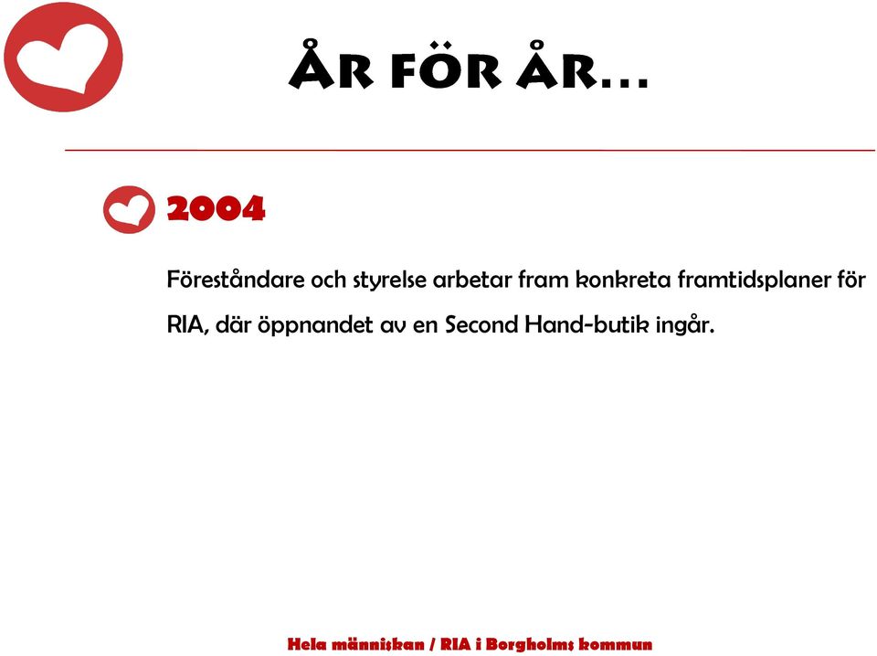 framtidsplaner för RIA, där