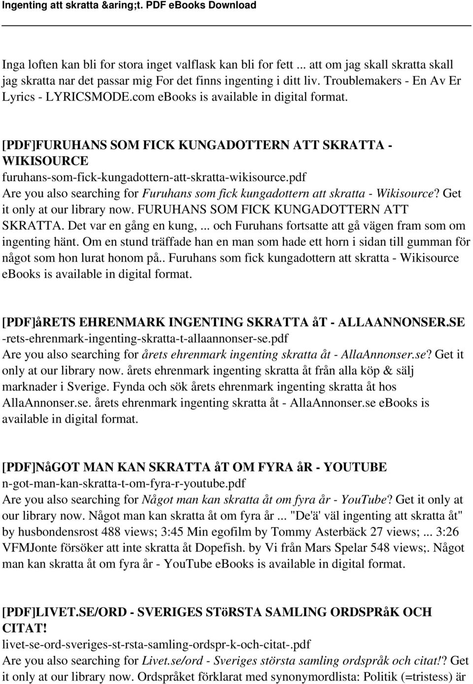 [PDF]FURUHANS SOM FICK KUNGADOTTERN ATT SKRATTA - WIKISOURCE furuhans-som-fick-kungadottern-att-skratta-wikisource.