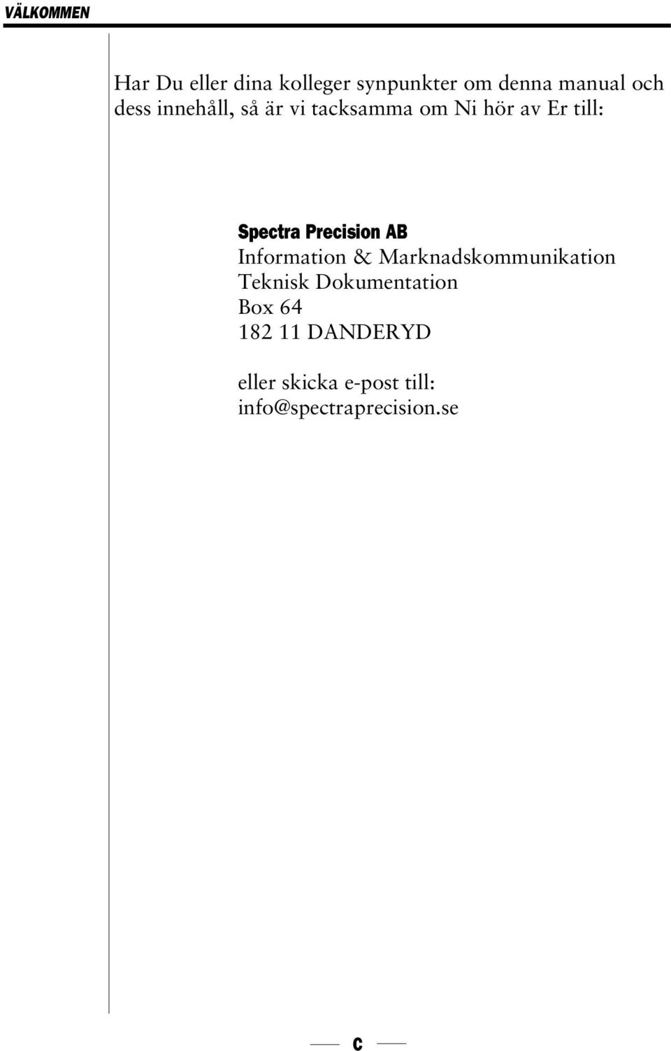 Precision AB Information & Marknadskommunikation Teknisk