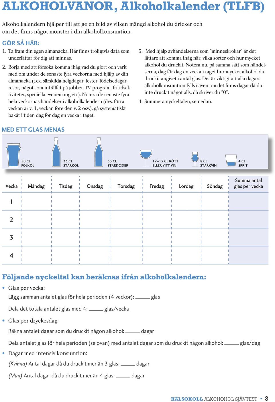 Börja med att försöka komma ihåg vad du gjort och varit med om under de senaste fyra veckorna med hjälp av din almanacka (t.ex.