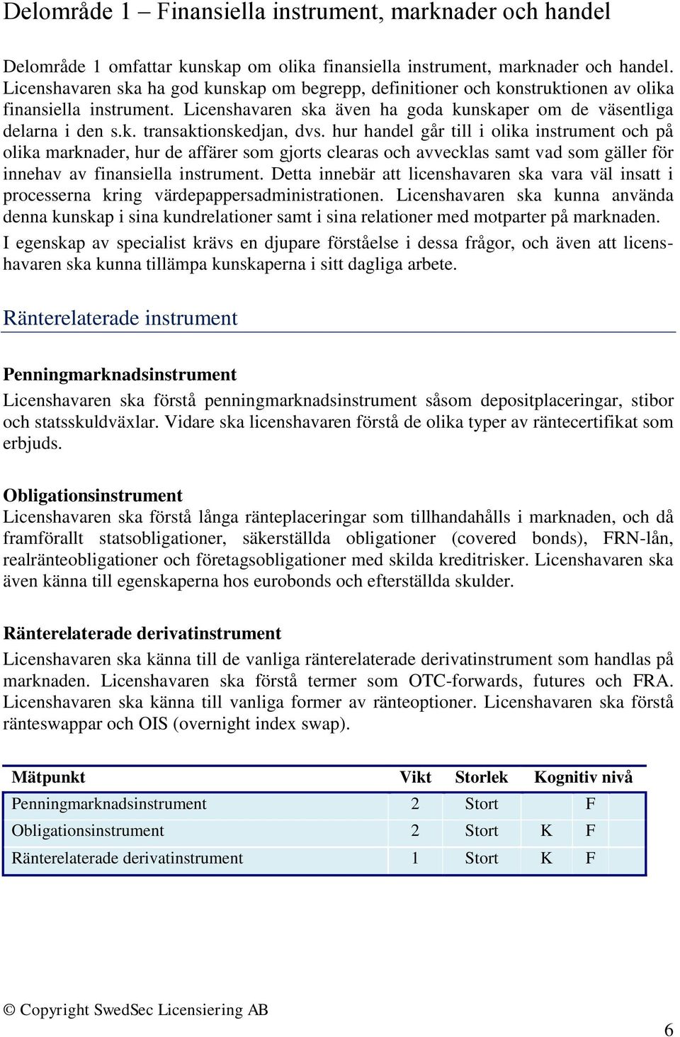hur handel går till i olika instrument och på olika marknader, hur de affärer som gjorts clearas och avvecklas samt vad som gäller för innehav av finansiella instrument.