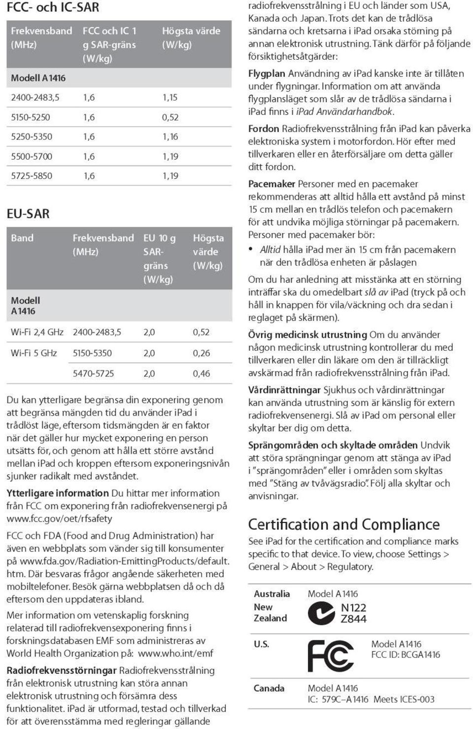 begränsa din exponering genom att begränsa mängden tid du använder ipad i trådlöst läge, eftersom tidsmängden är en faktor när det gäller hur mycket exponering en person utsätts för, och genom att