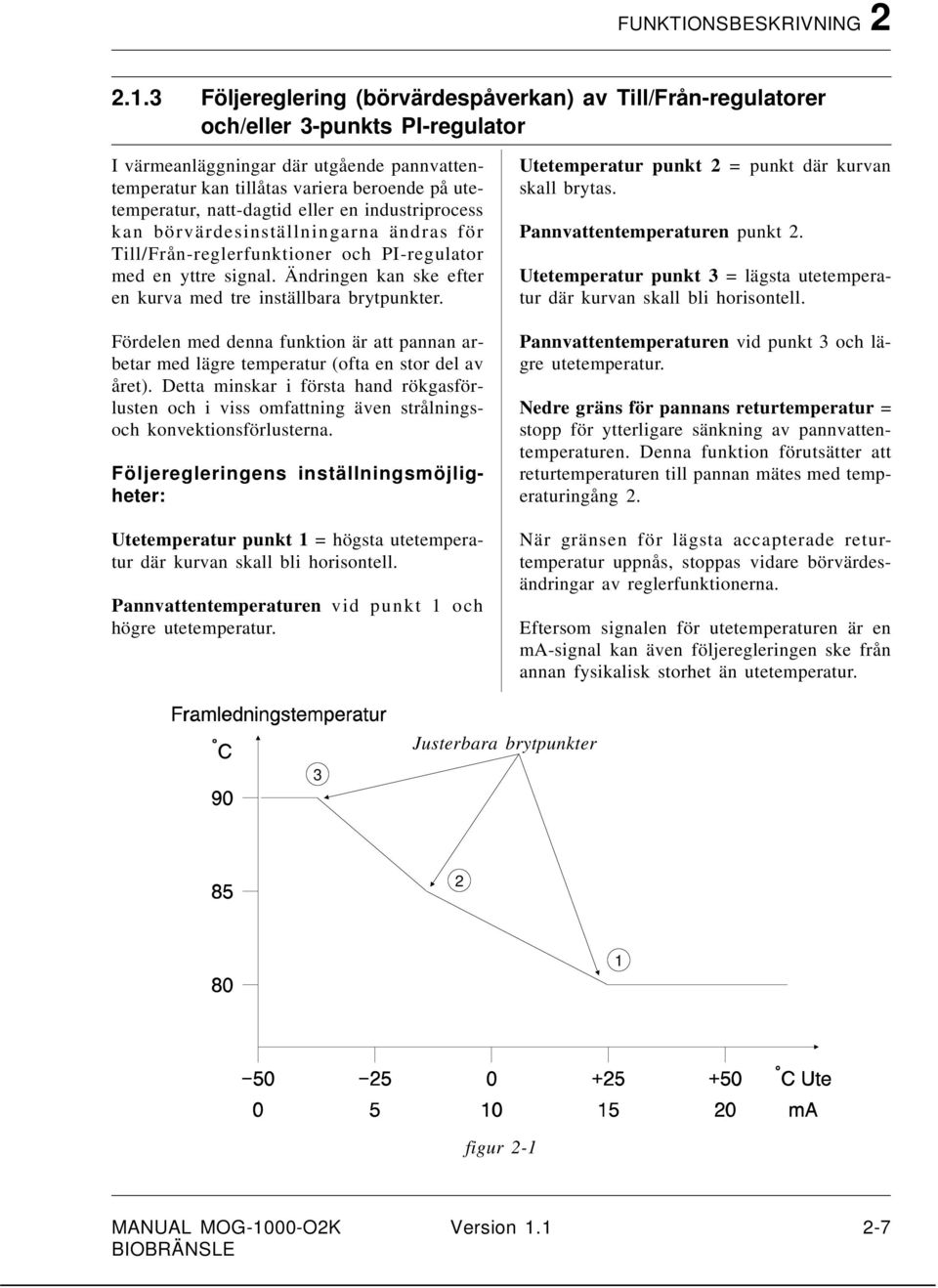 natt-dagtid eller en industriprocess kan börvärdesinställningarna ändras för Till/Från-reglerfunktioner och PI-regulator med en yttre signal.
