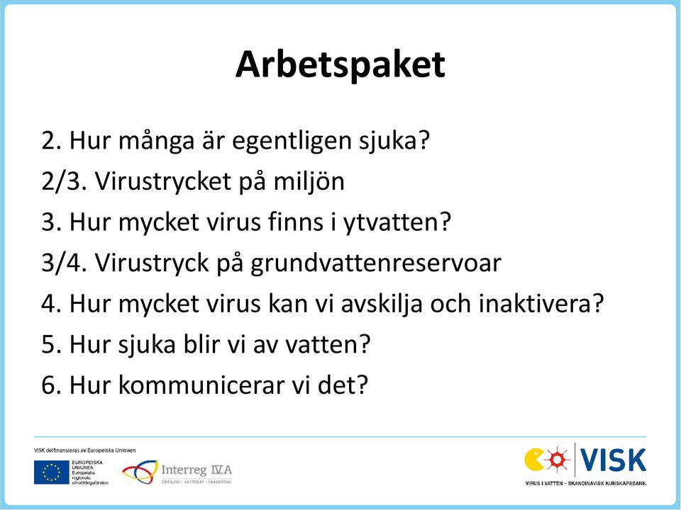 Virustryck på grundvattenreservoar 4.