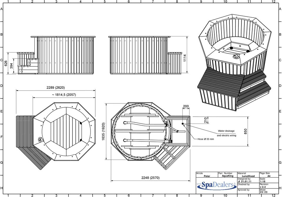 6 2248 (2570) 7 8 Article Polar 9 Part Number AquaKing 10 Material LunaWood Designed by