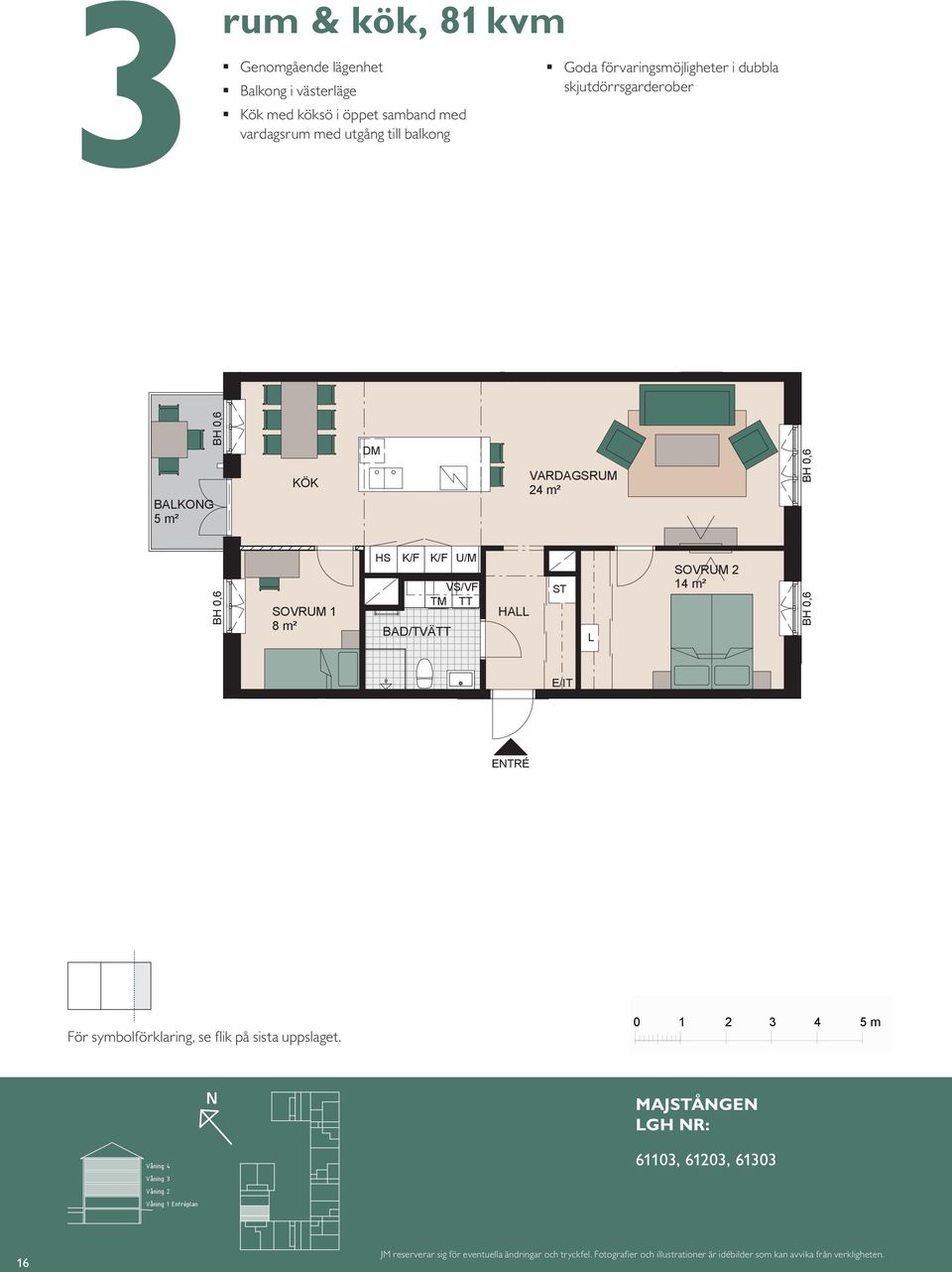 U/M TM TT SOVRUM 11 ETRÉ S 4 m² 4 m² HA SOVRUM 14 m² SOVRUM 14 m² BAKO 6 m² ETRÉ HA BAD ETRÉ För symbolförklaring, se fl ik på sista uppslaget.