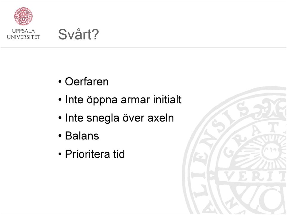 armar initialt Inte