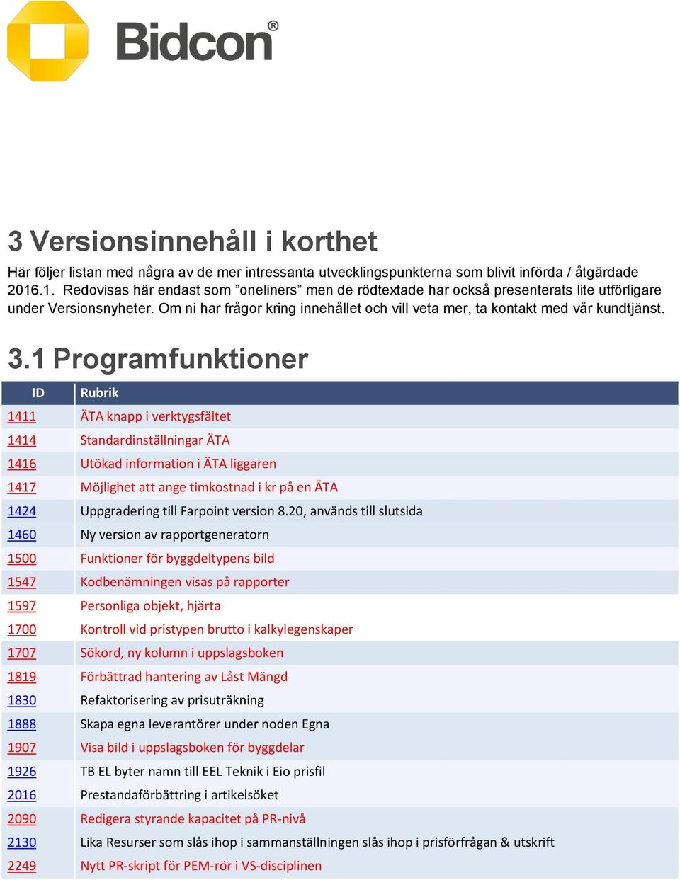 Om ni har frågor kring innehållet och vill veta mer, ta kontakt med vår kundtjänst. 3.