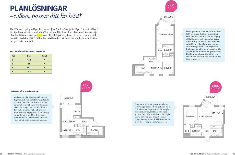 Så oavsett om du tänkt bo själv, med din bättre hälft eller med familjen så finns här möjligheter att hitta det perfekta hemmet.