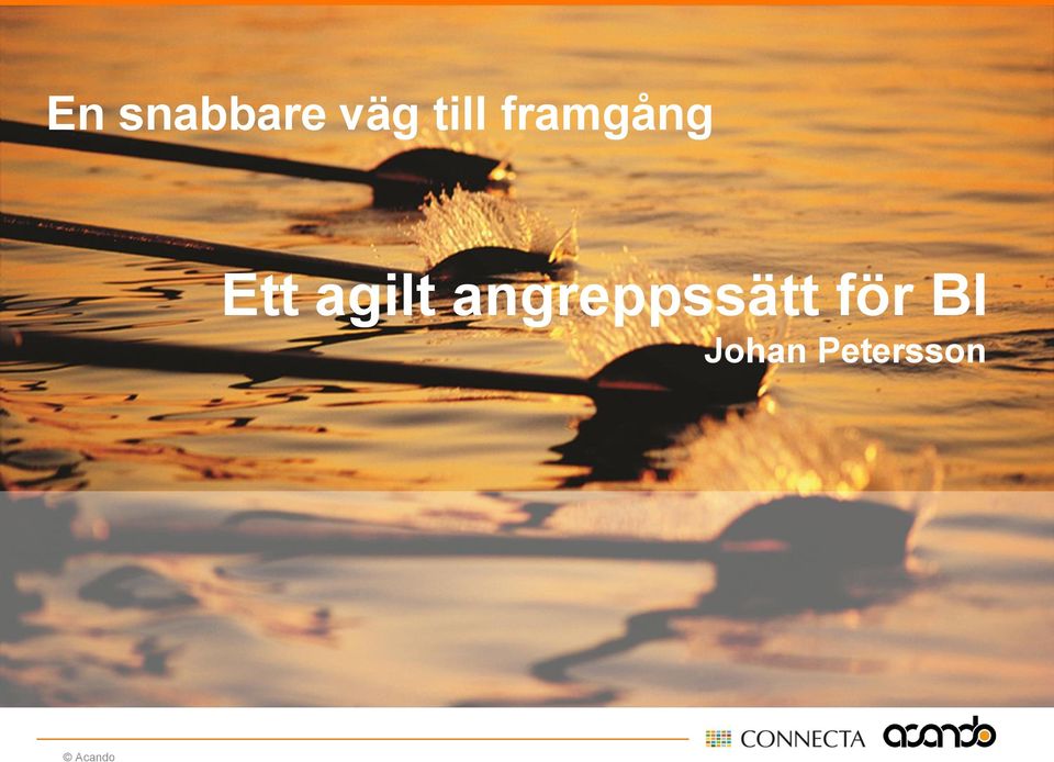 angreppssätt för BI