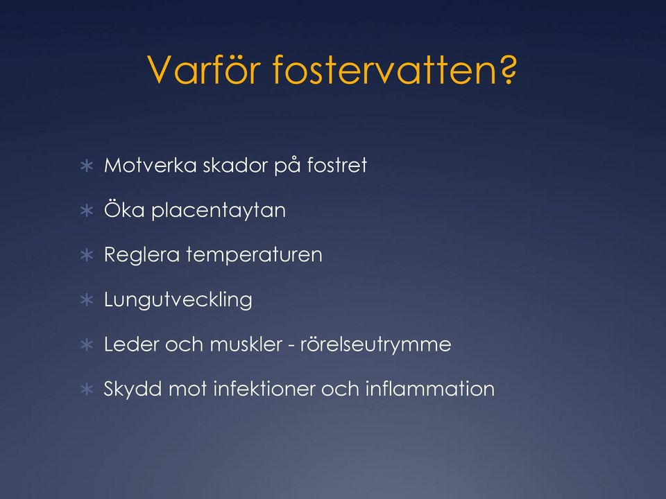 Reglera temperaturen Lungutveckling Leder