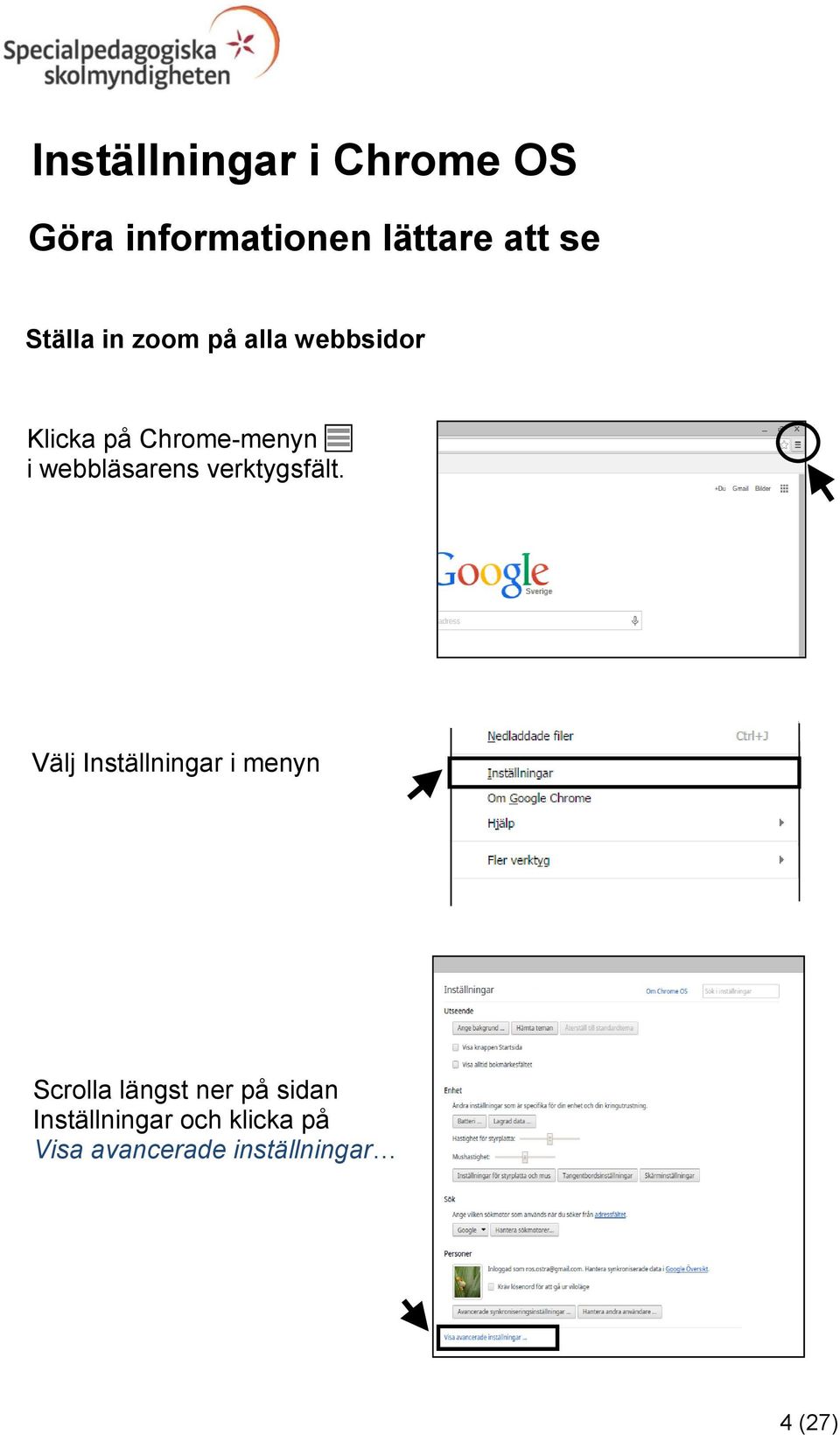 webbläsarens verktygsfält.