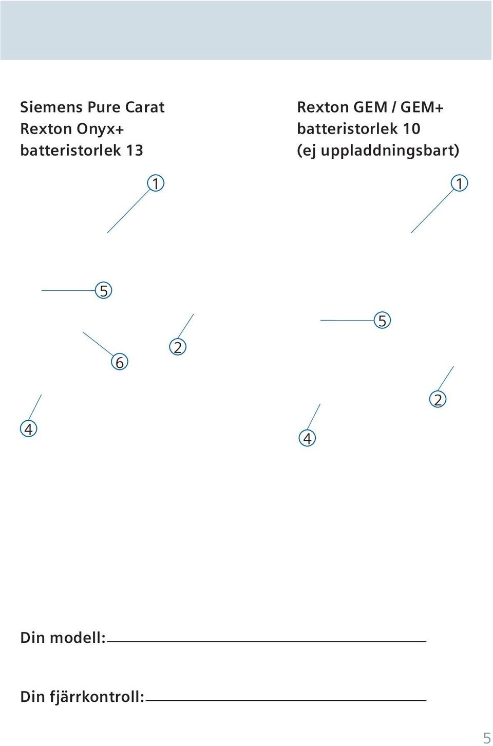 batteristorlek 10 (ej uppladdningsbart)