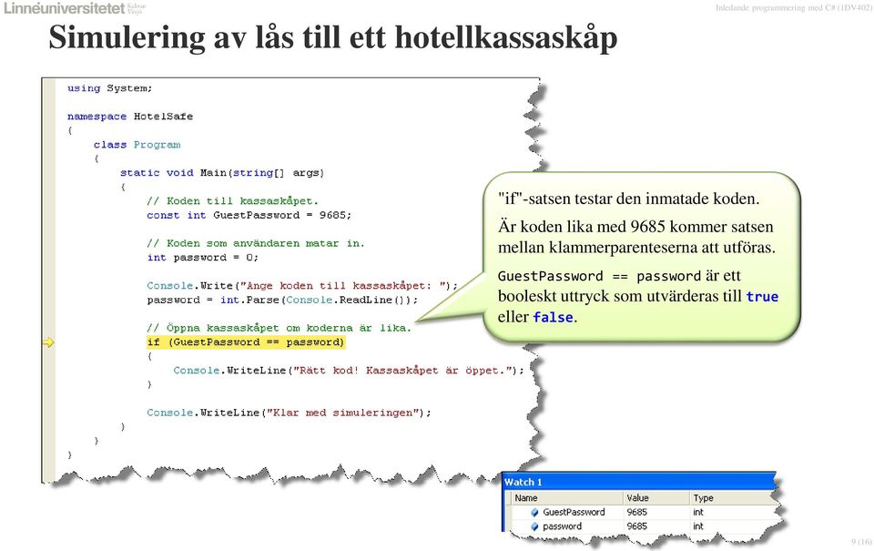 klammerparenteserna att utföras.