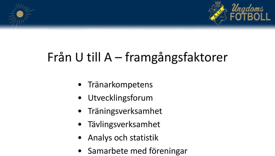 Träningsverksamhet