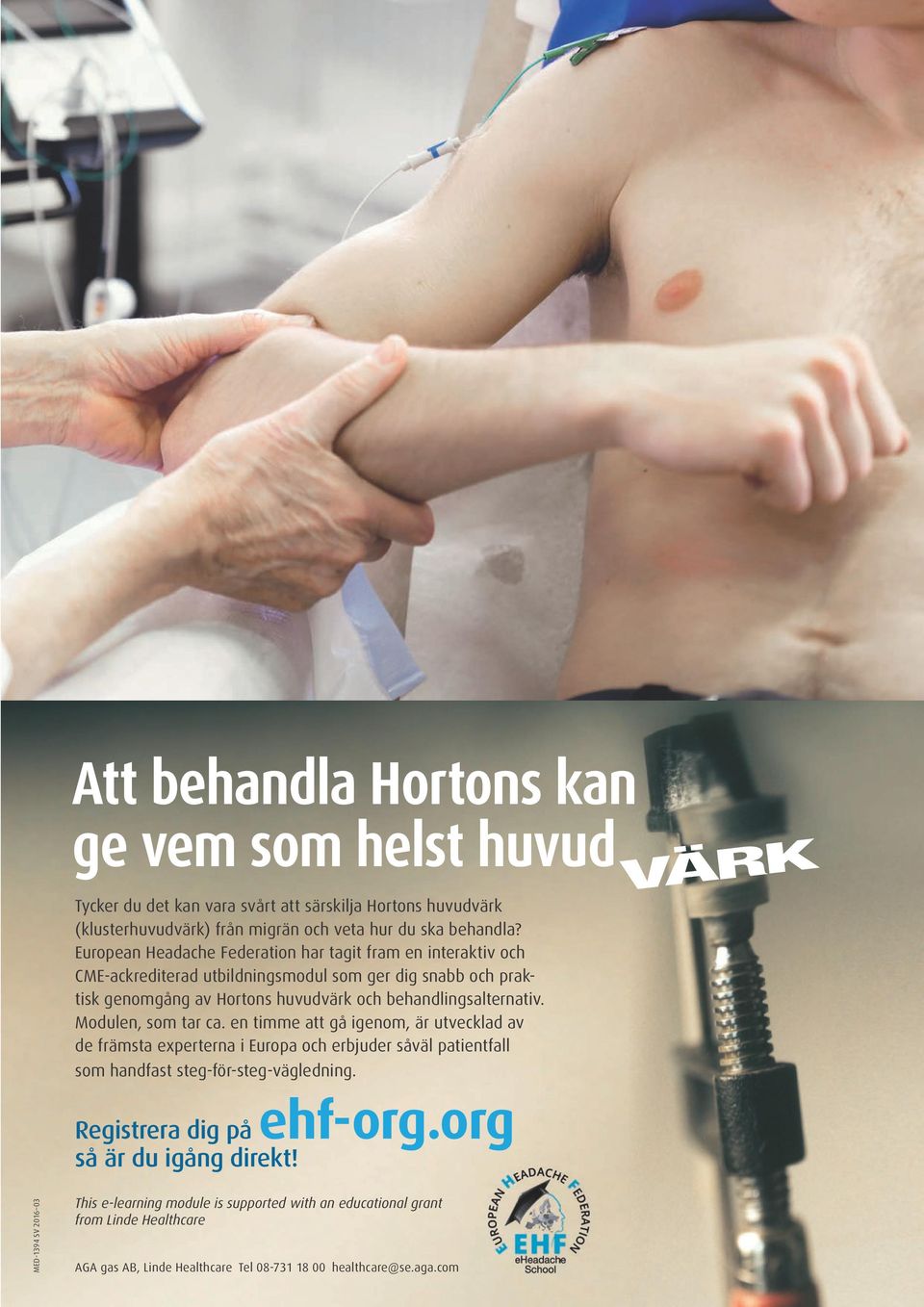Modulen, som tar ca. en timme att gå igenom, är utvecklad av de främsta experterna i Europa och erbjuder såväl patientfall som handfast steg-för-steg-vägledning. Registrera dig på ehf-org.