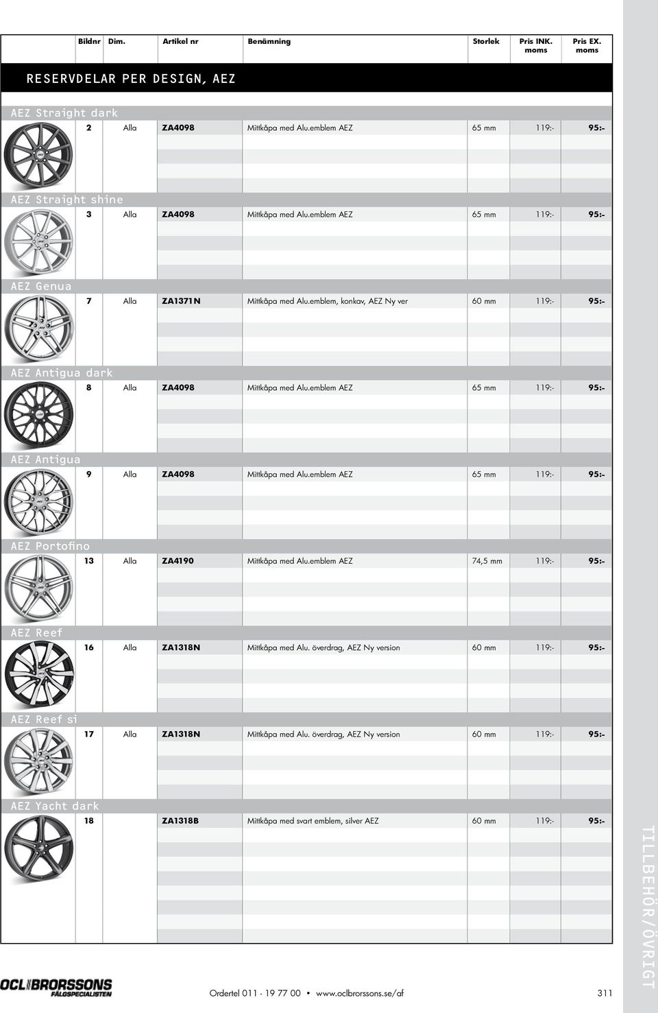 emblem, konkav, AEZ Ny ver 60 mm 119:- 95:- AEZ Antigua dark 8 Alla ZA4098 Mittkåpa med.emblem AEZ 65 mm 119:- 95:- AEZ Antigua 9 Alla ZA4098 Mittkåpa med.