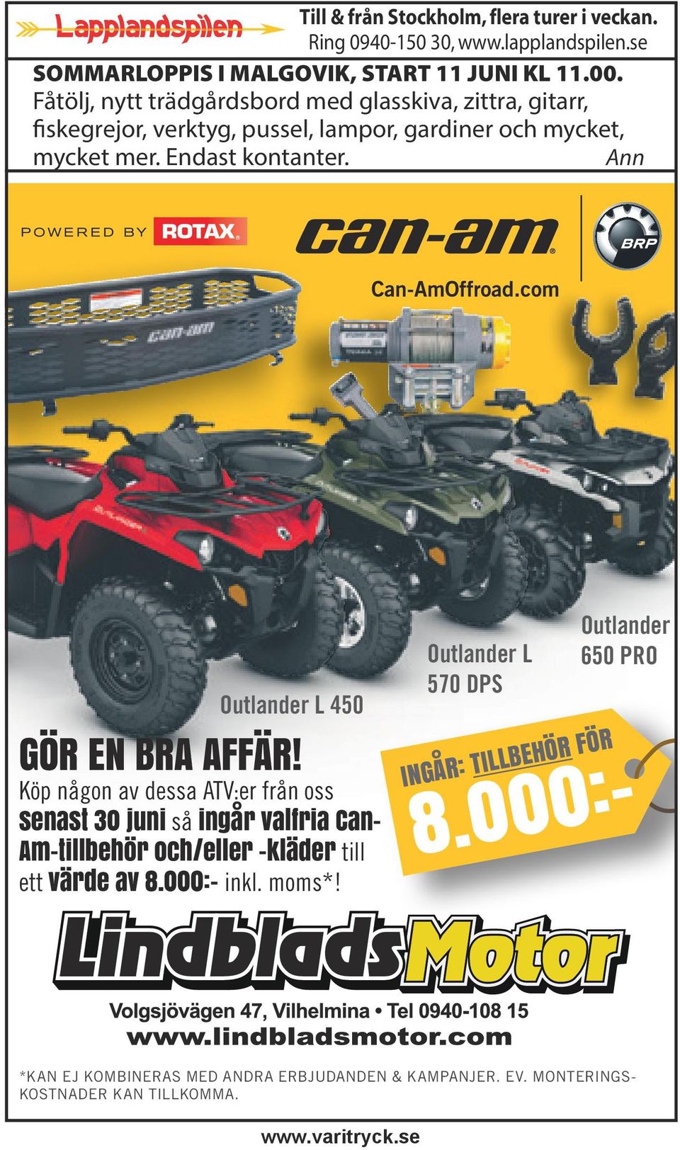 Ann Outlander L 450 GÖR EN BRA AFFÄR!