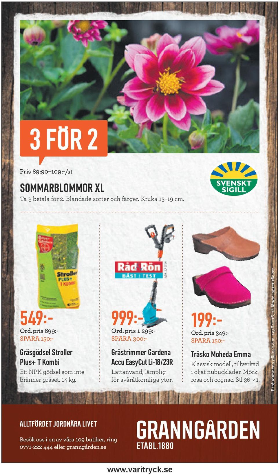 Grästrimmer Gardena Accu EasyCut Li-18/23R Lättanvänd, lämplig för svåråtkomliga ytor. 549:- Ord. pris 699:- SPARA 150:- 999:- Ord.