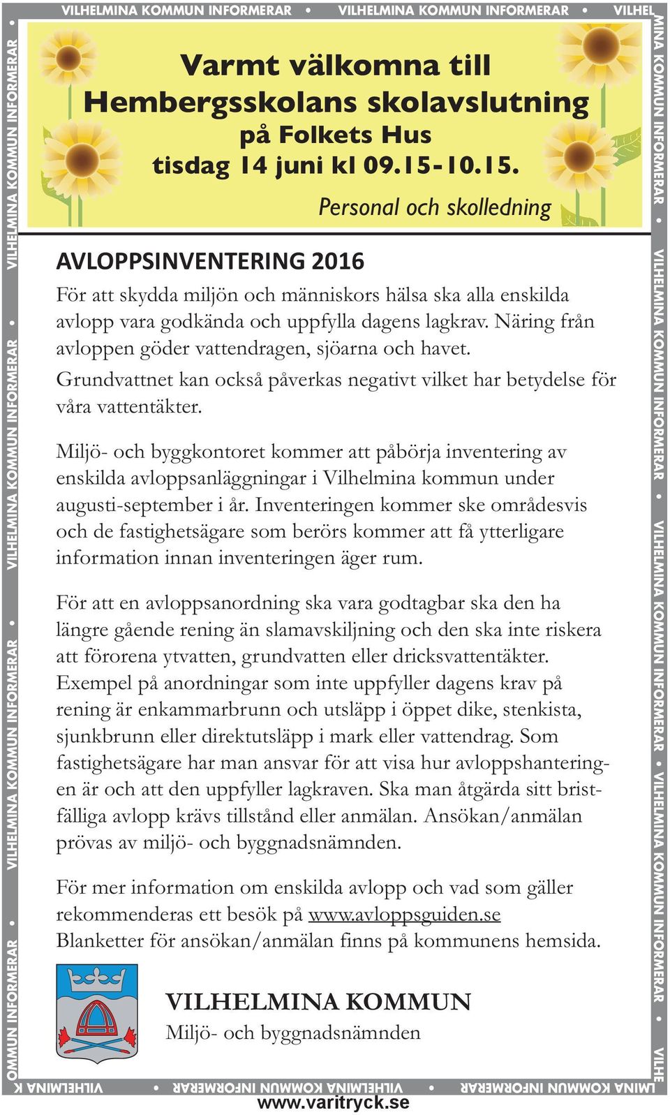 skolavslutning på Folkets Hus tisdag 14 juni kl 09.15-