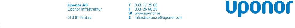 F 033-26 66 39 W www.uponor.