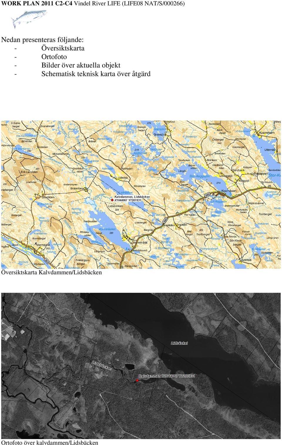 Schematisk teknisk karta över åtgärd