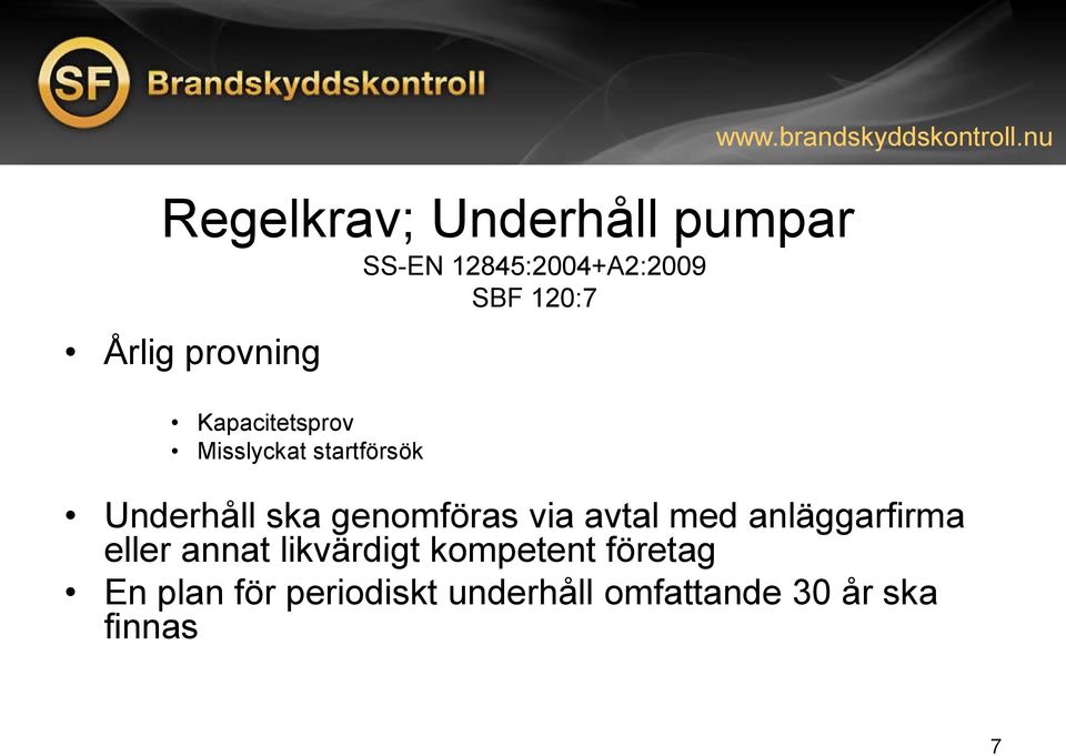 nu Underhåll ska genomföras via avtal med anläggarfirma eller annat