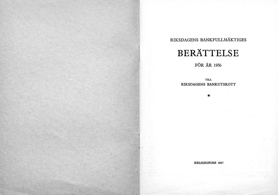 BERÄTTELSE FÖR ÅR 1956