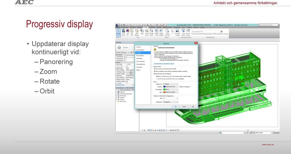Progressiv display Uppdaterar