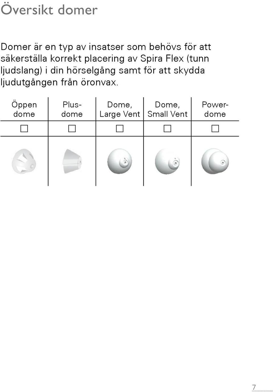 din hörselgång samt för att skydda ljudutgången från öronvax.