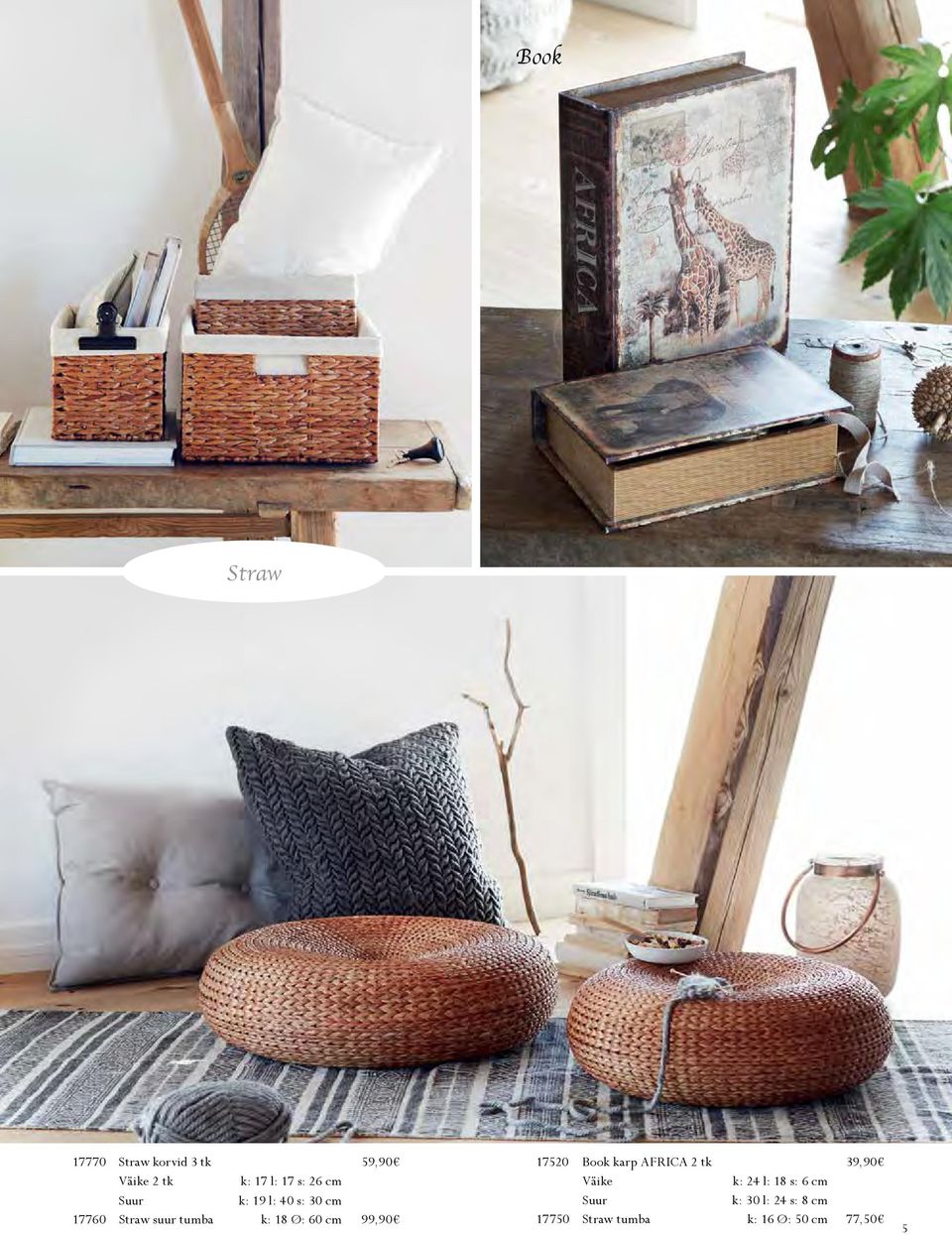 cm 99,90 17520 Book karp AFRICA 2 tk 39,90 Väike k: 24 l: 18 s: 6